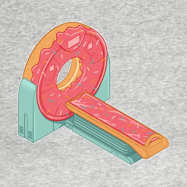 Donut - CT donut scanner isometric illustration by daddymactinus